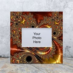 Geometric Art Fractal Abstract Art White Box Photo Frame 4  X 6 
