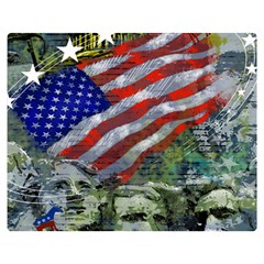 Usa United States Of America Images Independence Day Two Sides Premium Plush Fleece Blanket (teen Size)