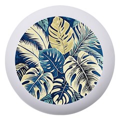 Abstract Art Tropical Leaves Dento Box With Mirror