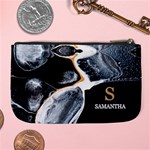 Personalized Initial Name Marble Large Coin Purse Large Coin Purse Back