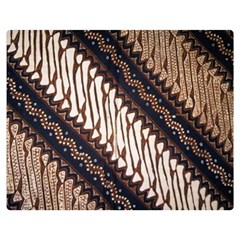 Batik Indonesian Culture Indonesia Authentic Two Sides Premium Plush Fleece Blanket (teen Size)
