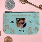 Personalized Married Save th Date Photo Name Any Text Large Coin Purse Large Coin Purse Front