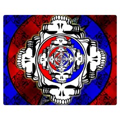 The Grateful Dead Two Sides Premium Plush Fleece Blanket (teen Size)