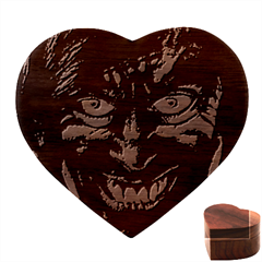 Shadow Madness (ai) Heart Wood Jewelry Box