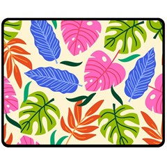 Tropical Sheets Summer Beach Fleece Blanket (medium)