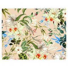 Textile Fabric Tropical Two Sides Premium Plush Fleece Blanket (teen Size)