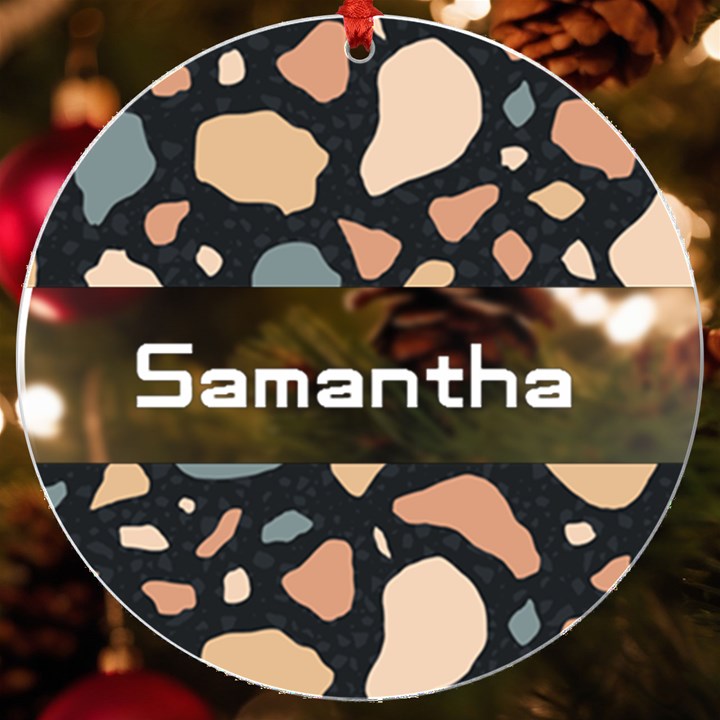 Personalized Name Stone UV Print Acrylic Ornament Round UV Print Acrylic Ornament Round