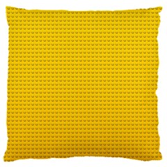 Yellow Lego Texture, Macro, Yellow Dots Background 16  Baby Flannel Cushion Case (two Sides)
