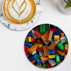Lego, Toy Block, Colorfulness, Kids Uv Print Round Tile Coaster
