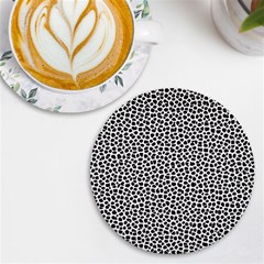Marble Cracked Pattern Surface Uv Print Round Tile Coaster