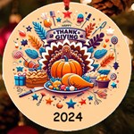 Personalized Thanksgiving Year Round Ornament UV Print Acrylic Ornament Round Front