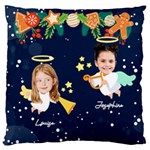 Personalized Photo Christmas Angel Large Cushion Case  Large Cushion Case (Two Sides) Front