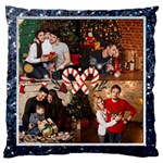 Personalized 4 Photo Christmas Large Cushion Case  Large Cushion Case (Two Sides) Front