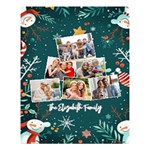Personalized Christmas Photo Name Any Text Two Sides Premium Plush Fleece Blanket Two Sides Premium Plush Fleece Blanket (Large) 80 x60  Blanket Front