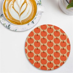 Cute Pumpkin Uv Print Round Tile Coaster