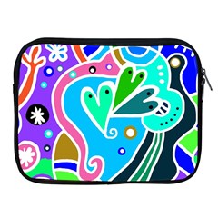 Crazy Pop Art - Doodle Hearts  Apple Ipad 2/3/4 Zipper Cases