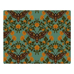 Day Of The Death Moth Two Sides Premium Plush Fleece Blanket (large)