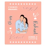 Personalized Name Lover Hand Draw Style Premium Plush Fleece Blanket (Small) 50 x40  Blanket Front