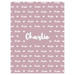 Personalized Name Kids Baby Gift Two Sides Premium Plush Fleece Blanket (Baby Size) 40 x30  Blanket Front