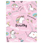 Personalized Baby Unicorn Blanket Two Sides Premium Plush Fleece Blanket (Baby Size) 40 x30  Blanket Front