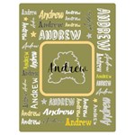 Personalized Name Blanket Two Sides Premium Plush Fleece Blanket (Baby Size) 40 x30  Blanket Front