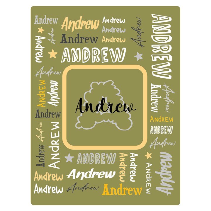 Personalized Name Blanket Two Sides Premium Plush Fleece Blanket (Baby Size)