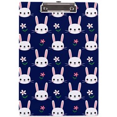 Cute Bunny Pattern, Easter, Koteto A4 Acrylic Clipboard