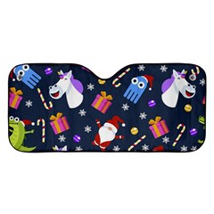 Colorful Funny Christmas Pattern Car Windshield Sunshade