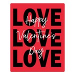 Personalized Photo Any Text LOVE Valentine s Day Two Sides Premium Plush Fleece Blanket Two Sides Premium Plush Fleece Blanket (Large) 80 x60  Blanket Back