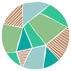 Geometric Colors  Pool Round Trivet