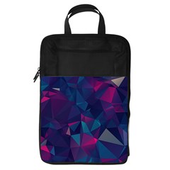Turquoise Abstract Black Galaxy Pattern Turquoise Foldable Shoe Storage Bag