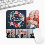 Floral Photo Collage Grandma Large Mousepad Front