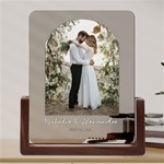 Personalized Photo Couple Wedding Valentine Day Name Any Text Acrylic UV Print 6  Tabletop Frame (U-Shape) Front