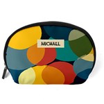 Personalized Color Pattern Name Any Text Accessory Pouch (Large) Back