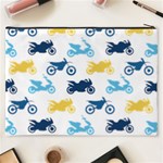 Motorcycle Pattern Cosmetic Bag (XXXL) Back
