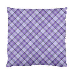 Purple Plaid Tartan 2 Diagonal Standard Cushion Case (one Side)