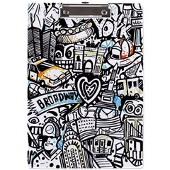 Doodle New York City Nyc A4 Acrylic Clipboard