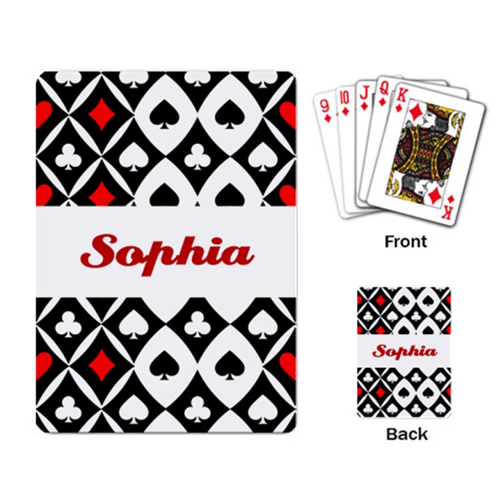 Poker Sign Seamless Pattern Playing Cards Single Design (Rectangle)