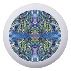 Blue Arabesque Dento Box With Mirror