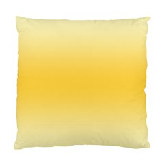 Cream Yellow To Amber Orange Bilinear Gradient Standard Cushion Case (one Side)