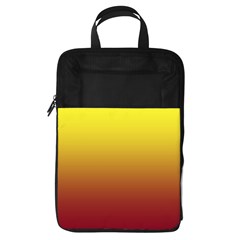 Electric Yellow To Burgundy Red Linear Gradient Foldable Shoe Storage Bag