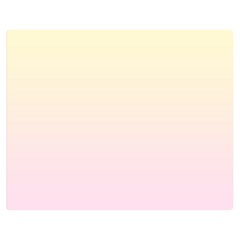 Cream Yellow To Pink Lace Linear Gradient Premium Plush Fleece Blanket (medium)