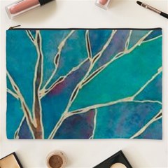 Aqua Batik, Abstract, Colorful Cosmetic Bag (xxxl)