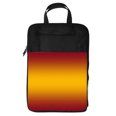 Burgundy Red To Amber Orange Bilinear Gradient Foldable Shoe Storage Bag