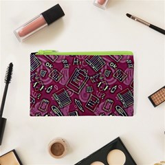 Abstract Art Pattern Design Background Cosmetic Bag (xs)
