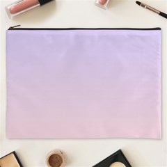 Pale Violet To Pale Pink Linear Gradient Cosmetic Bag (xxxl)