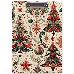 Christmas Tree Snow A4 Acrylic Clipboard