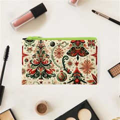 Christmas Tree Snow Cosmetic Bag (xs)