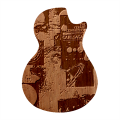 Aesthetic , Aesthetic, Dark Guitar Shape Wood Guitar Pick Holder Case And Picks Set