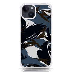 Blue Winter Camouflage, Military Camouflage Iphone 14 Tpu Uv Print Case